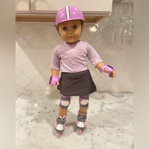 American Girl Doll roller blading accessory set!